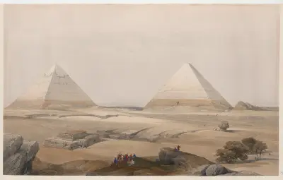 Pyramiderna i Giza av David Roberts