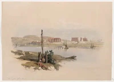 Ruinen von Luxor, von Südwesten von David Roberts