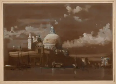 Santa Maria della Salute, Venice av David Roberts