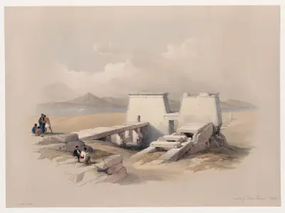 Templet i Wadi al-Sabua, Nubien av David Roberts