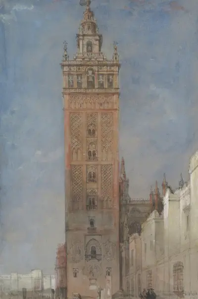 The Giralda, Seville av David Roberts