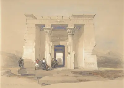 Dendurtemplet, Nubien av David Roberts