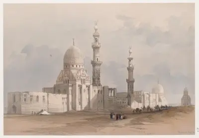 Gräber der Kalifen, Kairo. Moschee von Ayed Bey von David Roberts
