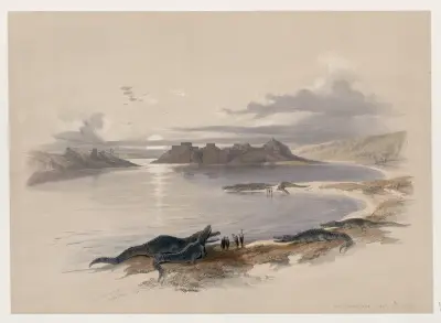 Wadi Dabod, Nubien av David Roberts