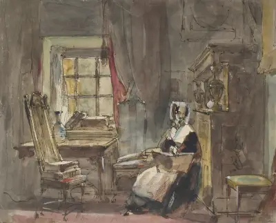 „An old time chamber it was" – Szene aus „Theodore Hook" von Sir David Wilkie