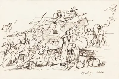 Stridsscen av Sir David Wilkie