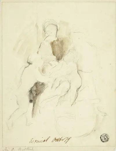 Den heliga familjen i Escorial av Sir David Wilkie
