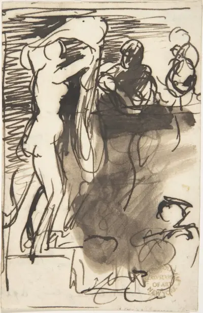 Studien zu „Die Braut bei ihrer Morgentoilette am Tag ihrer Hochzeit“ von Sir David Wilkie