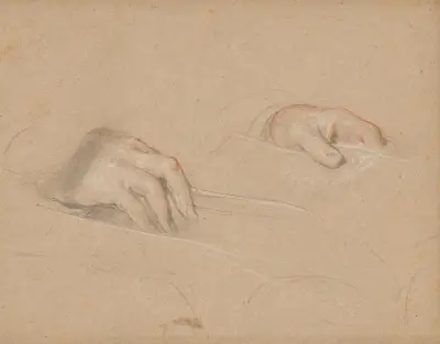 Studie av händer av Sir David Wilkie