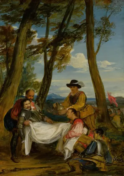 Sir Philip Sidneys död av Sir David Wilkie