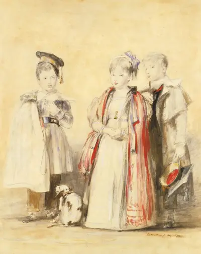 The Hamilton Children av Sir David Wilkie