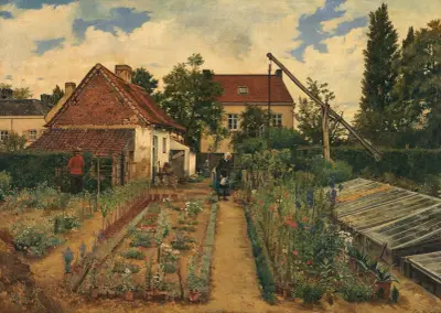 Garden of a Florist av Henri de Braekeleer