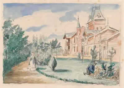 Gustave Coûteaux’ lantegendom av Henri de Braekeleer
