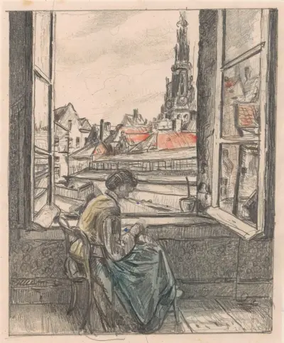 Katedralen i Antwerpen av Henri de Braekeleer