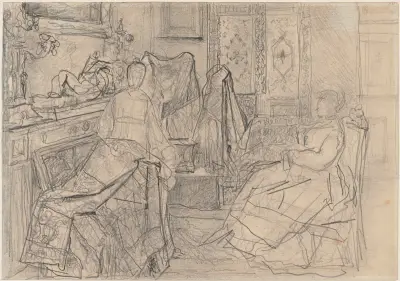 The Indian Scarf av Henri de Braekeleer