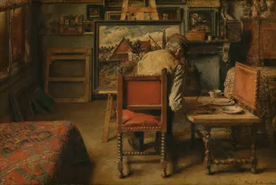 The Retoucher av Henri de Braekeleer