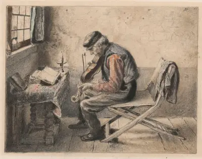 Der Violinspieler – Nr. 2 von Henri de Braekeleer