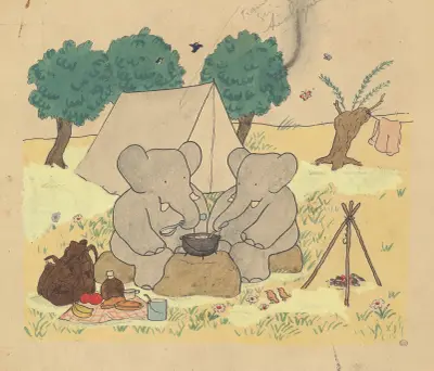 Le voyage de Babar Pl.05 av Jean de Brunhoff
