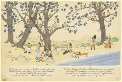 Les vacances de Zéphir Pl.08 av Jean de Brunhoff