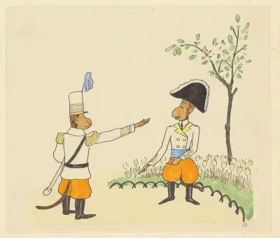 Les vacances de Zéphir Pl.13 av Jean de Brunhoff