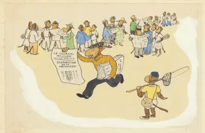 Les vacances de Zéphir Pl.14 av Jean de Brunhoff