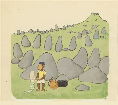 Les vacances de Zéphir Pl.20 av Jean de Brunhoff