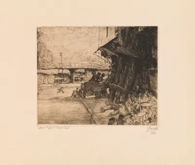 Kring Saint-Séverin i Paris av Jules De Bruycker