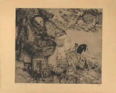 At the Flea Market in Ghent av Jules De Bruycker