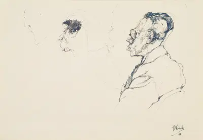 Figurer i profil av Jules De Bruycker