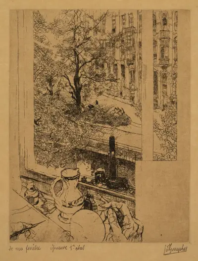 Z mého okna, 1928, Jules De Bruycker