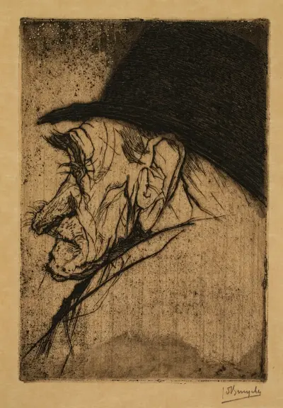 Jacobus Alijn med hatt av Jules De Bruycker