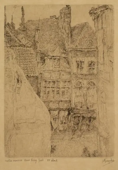 Gamla hus av Jules De Bruycker