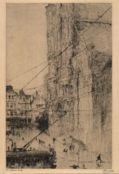 Saint Nicolas Church in Ghent von Jules De Bruycker
