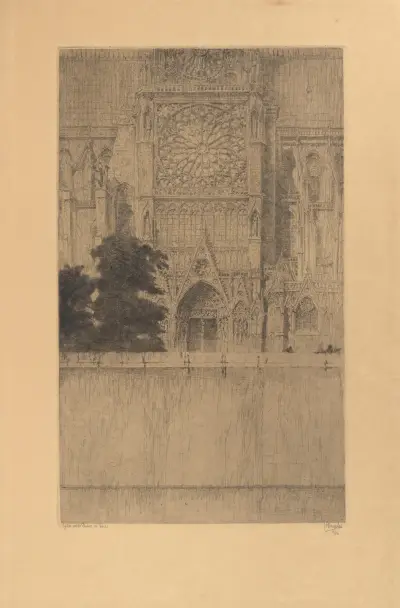 Notre-Dame i Paris (södra fasaden) av Jules De Bruycker