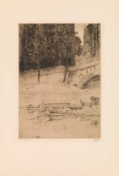 Kajen vid Conti i Paris av Jules De Bruycker