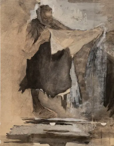 Stående kvinna av Jules De Bruycker