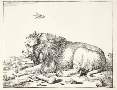 Liegender Löwe von Marcus de Bye