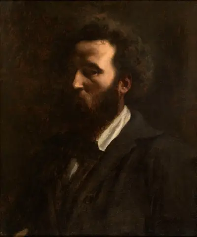 Självporträtt av Pierre Puvis de Chavannes