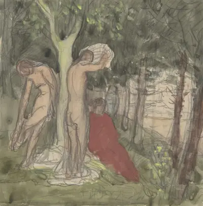 Bathers von Pierre Puvis de Chavannes