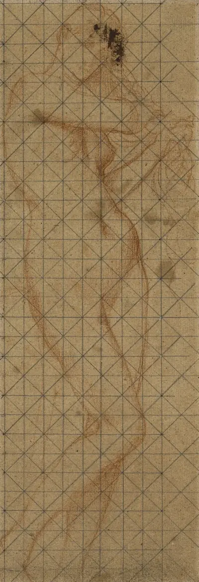 Femme nue, debout de face von Pierre Puvis de Chavannes