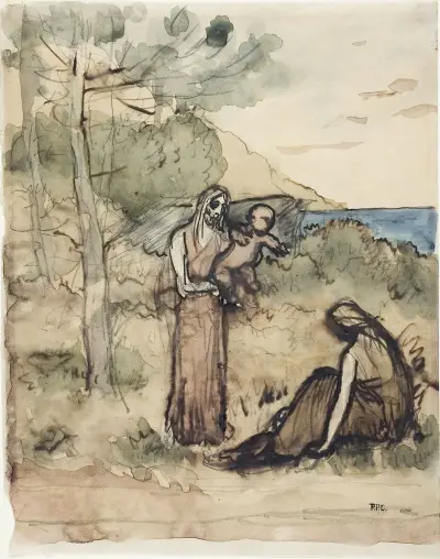 Fisherman’s Family av Pierre Puvis de Chavannes