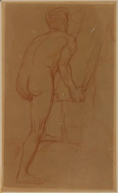 Man sedd bakifrån av Pierre Puvis de Chavannes