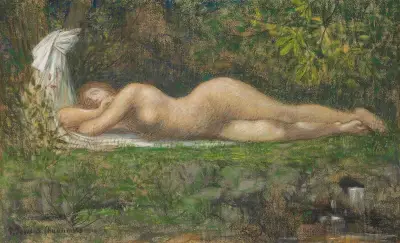 Källan av Pierre Puvis de Chavannes