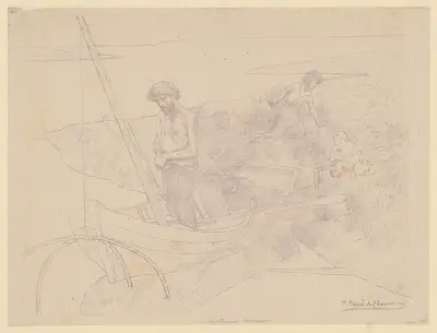 Le pauvre pêcheur av Pierre Puvis de Chavannes