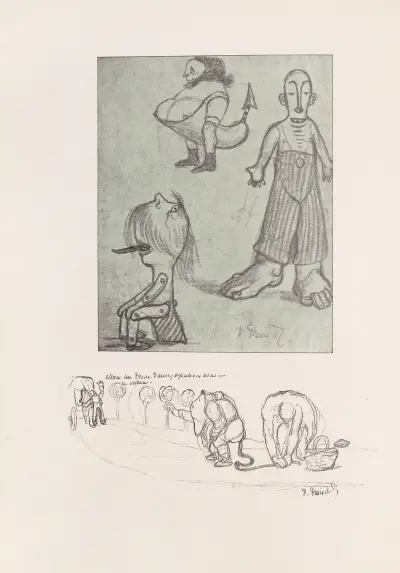 Les caricatures de Puvis de Chavannes Pl.11 av Pierre Puvis de Chavannes