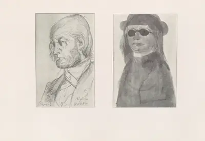 Les caricatures de Puvis de Chavannes Pl.12 av Pierre Puvis de Chavannes