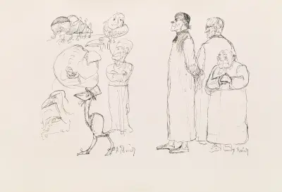 Les caricatures de Puvis de Chavannes Pl.20 av Pierre Puvis de Chavannes