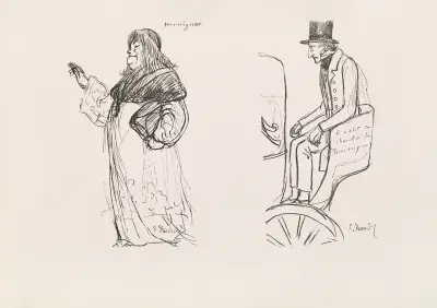 Les caricatures de Puvis de Chavannes Pl.24 av Pierre Puvis de Chavannes