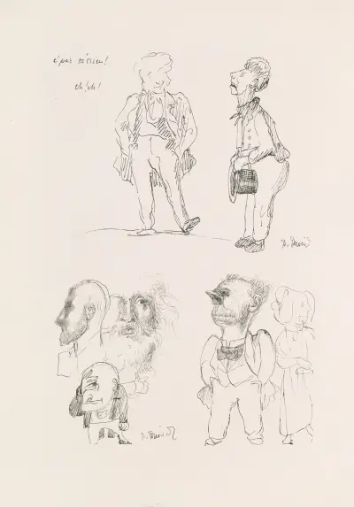 Les caricatures de Puvis de Chavannes Pl.25 av Pierre Puvis de Chavannes