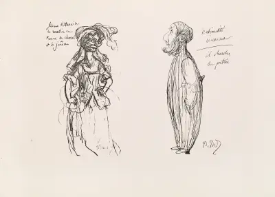 Karikatyrer av Puvis de Chavannes, pl. 30 av Pierre Puvis de Chavannes